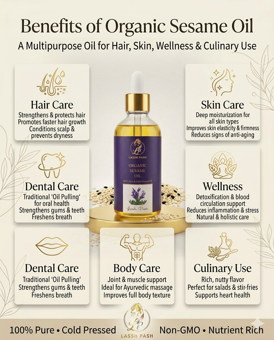 ⚪ Organic Sesame Oil (Sample)
