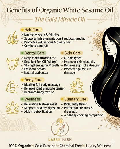 ⚪ Organic Sesame oil