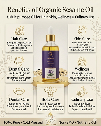 ⚪ Organic Sesame Oil (Sample)