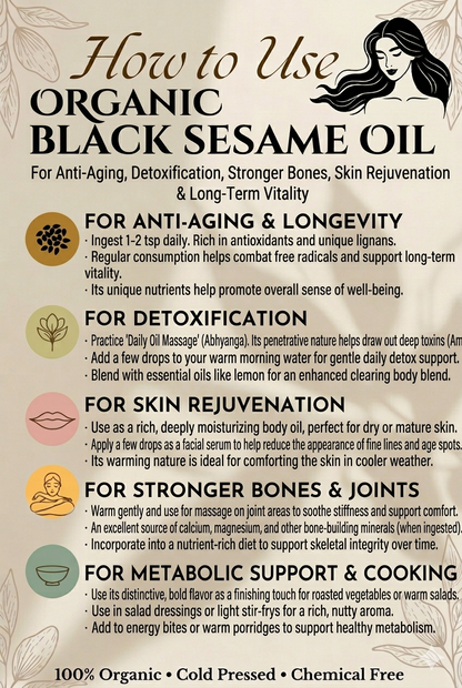 ⚫Organic Black Sesame Oil