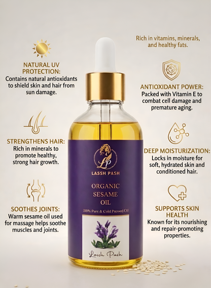 ⚪ Organic Sesame oil