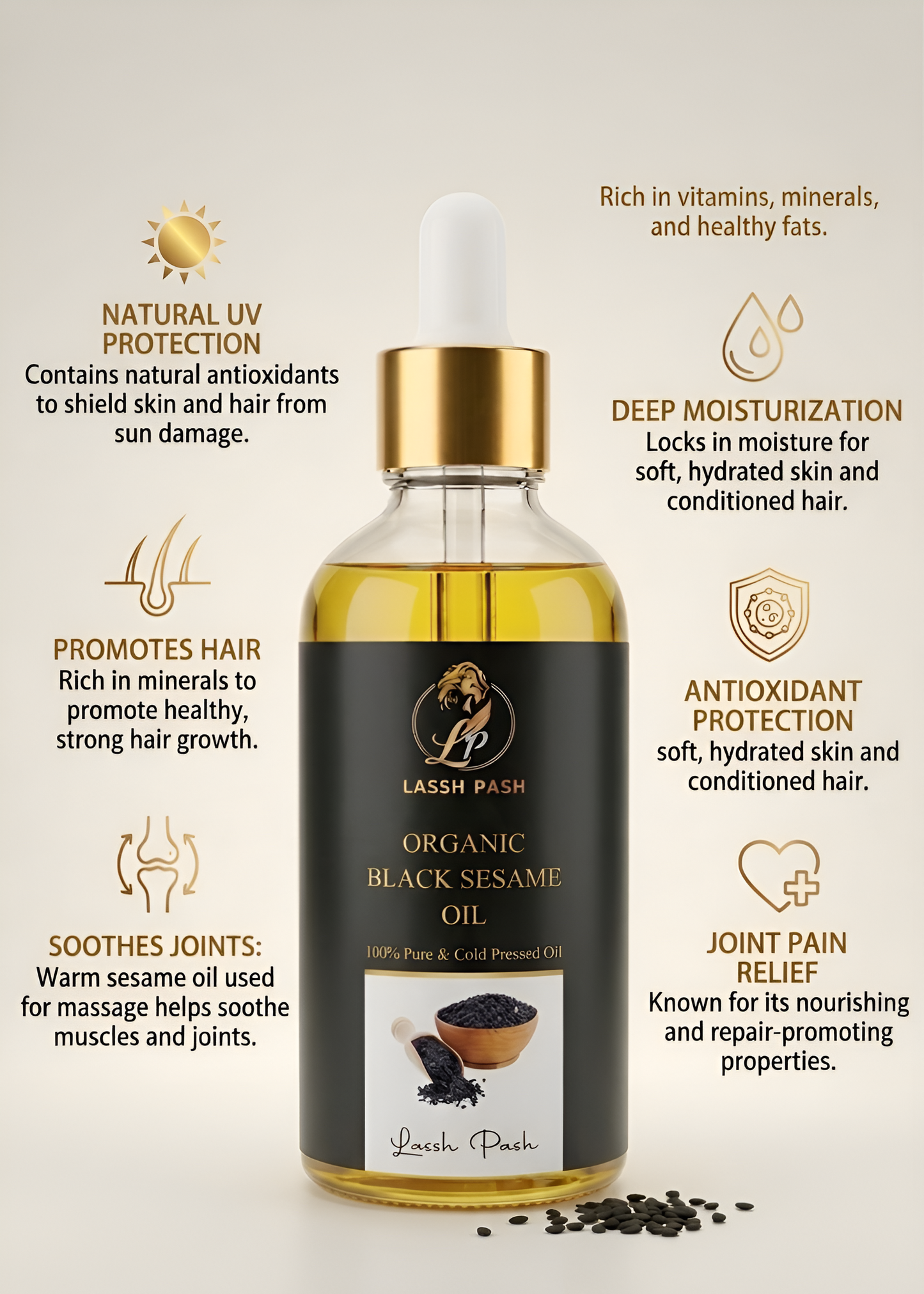⚫Organic Black Sesame Oil