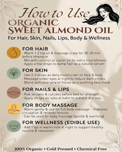🌰 Organic Sweet Almond Oil